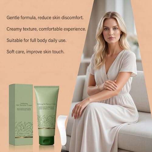 Lumivona Natural Gentle Hair Removal Cream, Lumivona Natural Intimate Hair Removal Cream, Fast-Acting Depilatory for Women, Leg Depilatory for Smooth, Hydrated Results with Shea Butter (1PCS) — view 3