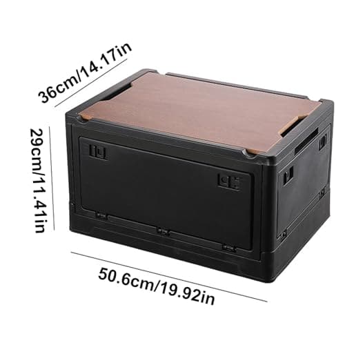 Car Trunk Storage Box, Car Folding Trunk Organizer | Auto Trunk Organizer, Storage Organizer with Cover for Fishing, Road Trips, Hiking, Camping, Picnics — view 5
