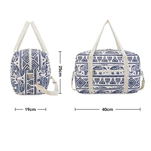 for Ryanair Cabin Bags 40x30x20 Underseat Foldable Travel Duffel Bag Holdall Tote Carry on Hand Luggage Overnight for Women and Men 20L (Elephant (with Shoulder Strap)) — view 6
