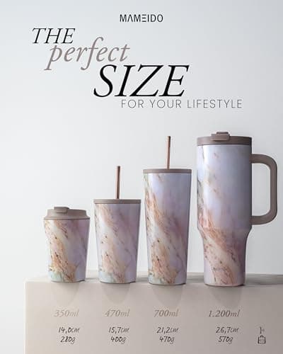 MAMEIDO Insulated Travel Mug 350 ml (Desert Sage) — view 4
