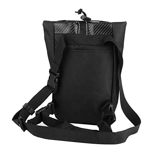 Motorcycle Waist Pack Leg Bag Carbon Fiber Style Compact Cycling Hip Fanny Pack for Riding Hiking Travel Men Women — view 4
