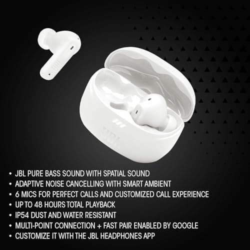 JBL Tune Beam 2, True Wireless Noise Cancelling Earbuds, Teal — view 2