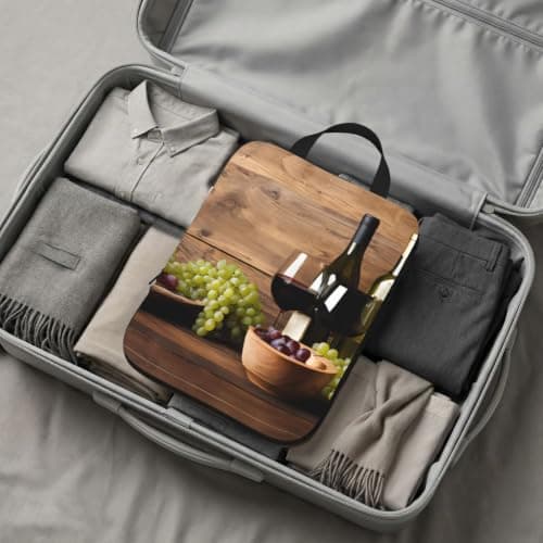 Wine Bottle Corks Grapes Print 4 Set Expandable Packing Organizers For Luggage Suitcase Travel Accessories — view 6