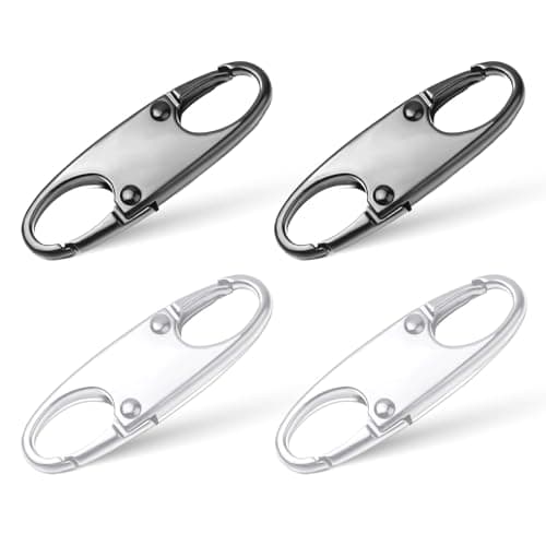 Mabor Zipper Clips Anti Theft Deterrent, 4 PCS Small Zip Puller Locks