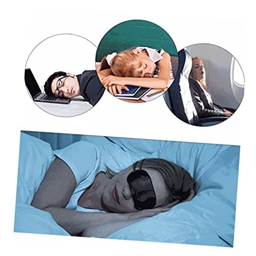 10 Pack Polyester Sleep Eye Masks for Women, Blackout Travel Eyeshades — view 4