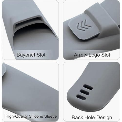 1PCS Travel Razor Case - Silicone Razor Protective Cover - Manual Safety razor Holder - Waterproof Shaver Storage Case - Travel Camping Hiking Use - Grey — view 3