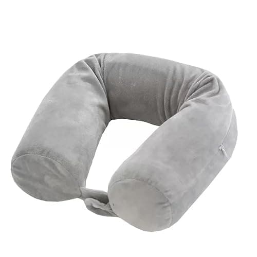 dijiusidy U Shaped Travel Pillow Memory Foam,light gray,66 * 11 * 11