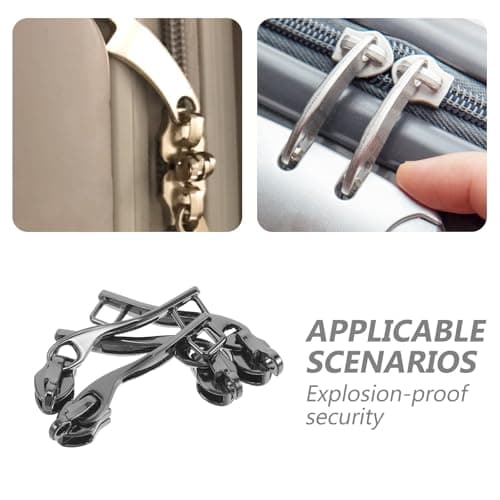 4pcs Double Layer Zinc Alloy Zipper Repair Slider for Luggage — view 3