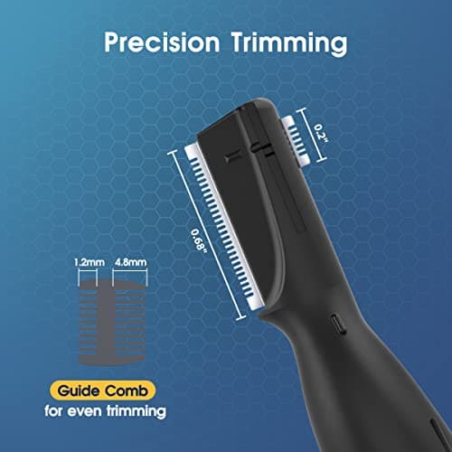 Upgraded Funstant Eyebrow Trimmer for Men, Precision Facial Grooming Tool, Battery-Operated Razor for Eyebrows, Light Beard & Face Detailing, Painless, No Pulling, Gentle on Skin, Compact & Portable — view 3