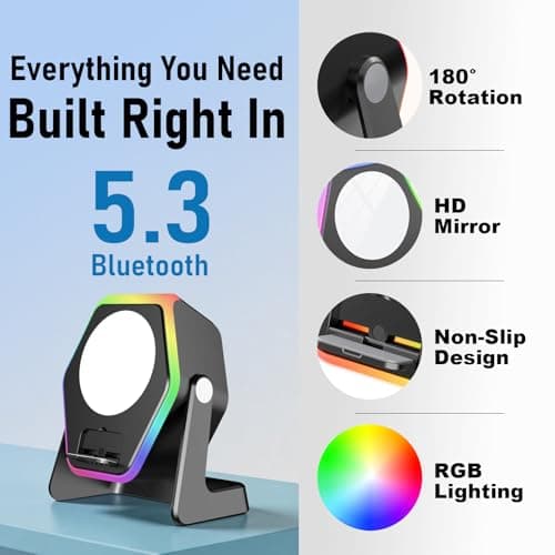Gifts for Men, Wireless Induction Speaker,5in1 Phone Speaker Amplifier — view 4