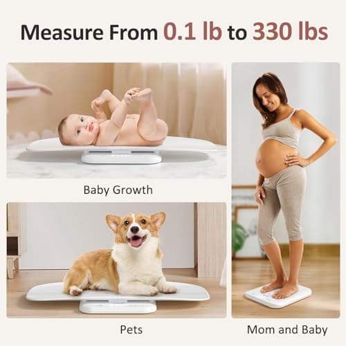 Grownsy Baby Scale, Digital weighing scales with Detachable Tray, 150 kg — view 2
