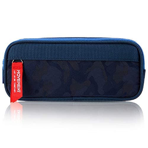 YONZONE Pencil Case, Large Capacity Pencil Cases Big Storage Pencil Bag Pen Pouch for Boys Girls, Portable Office Stationary Organiser Supplies Makeup Bag with 3 Multi Compartments, Navy Blue — view 3