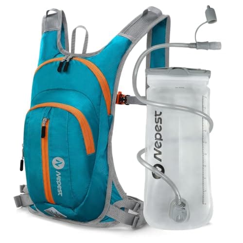 Nepest Hydration Pack Backpack with 2L Water Bladder Water Backpack, Teal