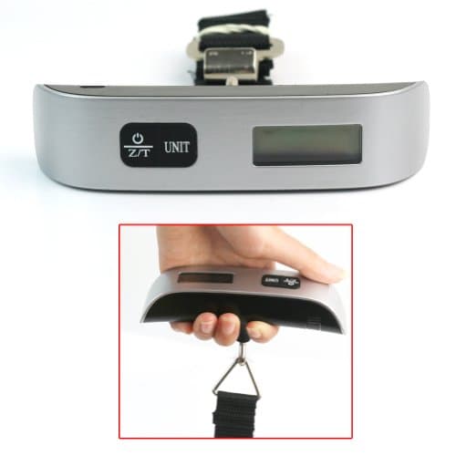 Generic 50g/50Kg 0.1lb/110lb Electronic Digital Luggage Hanging Weight Scale +Hook Strap (50kg/10g Type1) — view 3