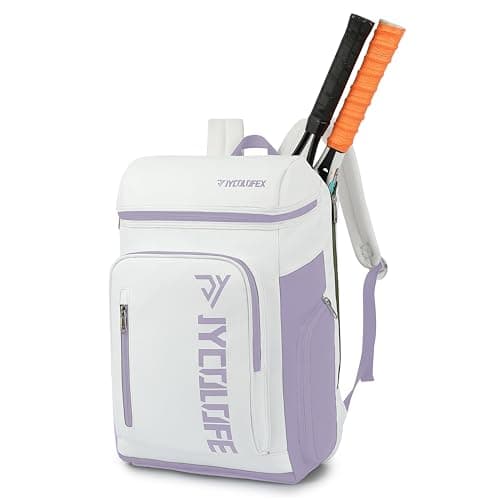 JYColofex gym duffel bag backpack wrestling bag with shoe compartment 4 kinds of back method waterproof sports walking laptop, D-light Purple, Color Sports Tennis Badminton Backpack