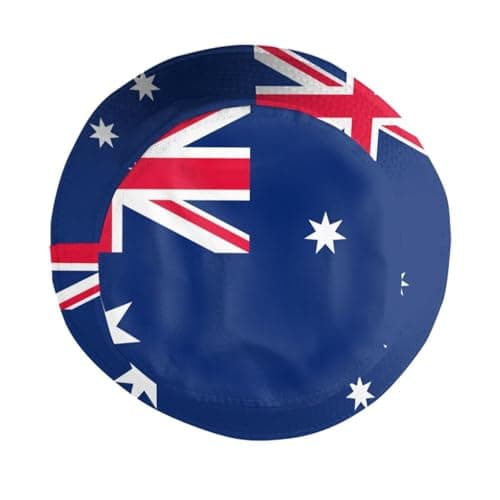 Stylish National Flags Bucket Hat Sun Protection Packable Fisherman Hat Summer Hat Unisex Outdoor Travel for Women Men, Australia, One size — view 4
