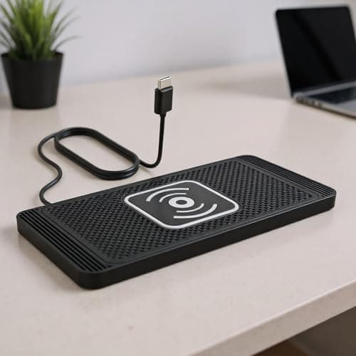 Wireless Charger for Car - Silicone 15.7x78.5x0.7cm Quick Charge | Auto Phone Charging Pad with Travel Non-Slip Design, Center Console, Docking Station for — view 2