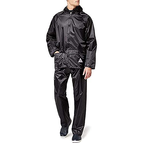 Result Mens Heavyweight Waterproof Rain Suit (Jacket & Trouser Suit) (2XL) (Black) — view 4