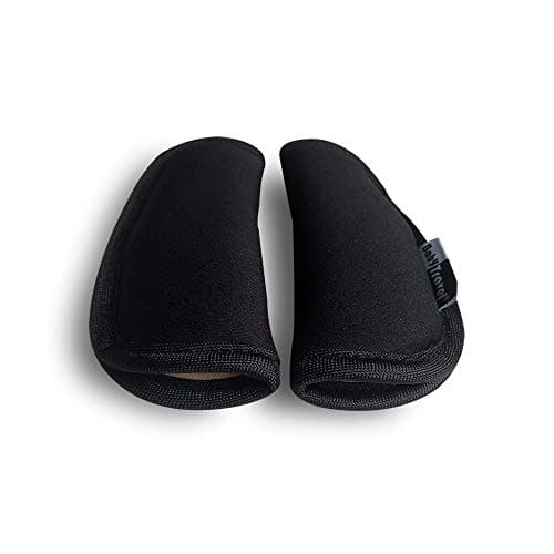 2 Piece Baby Stroller Car Seat Strap Covers Universal Soft Seat Belt Cushion for Newborns Infants and Kids (Black) — view 2