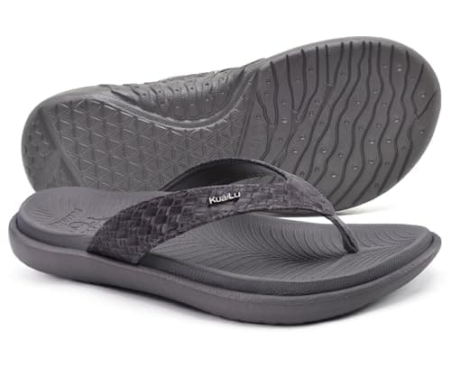 KuaiLu Flip Flops For Women Arch Support Yoga Mat Cushioned Thong Sandals — view 3