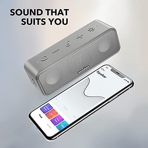 soundcore 3 by Anker, Bluetooth Speaker with Stereo Sound, Pure Titanium Diaphragm Drivers, PartyCast Technology, BassUp, 24H Playtime, IPX7 Waterproof, App, Custom EQ, Home, Outdoor, Beach — view 6