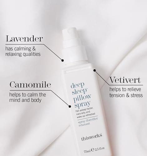 This Works Deep Sleep Pillow Talk Kit - Gift Set with Deep Sleep Pillow Spray 75 ml and Stress Check Roll On 5 ml - Self Care and Sleep Gifts for Women — view 3