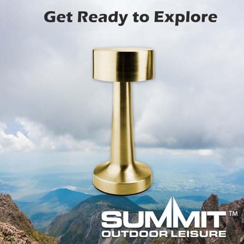 VFM e-Store - Touch Lamp Rechargeable 3 Light Settings - Camping, Travel Holiday Accessories for Summer - 10cm X 21cm Brushed Gold X 1 — view 6