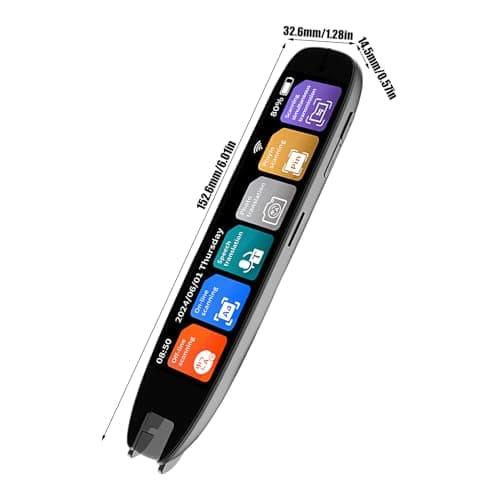 Scanning Translator Pen - Translator Scan Reader Pen for Dyslexia - 142 Language Electronic Dictionaries Text to Speech Scanner Reading Tools for Learners Students — view 6
