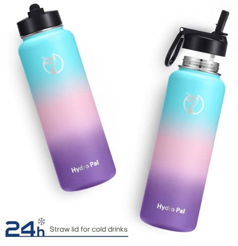 HydroPal Vacuum Insulated 500ml Stainless Steel Water Bottle with Dual Lids — view 5