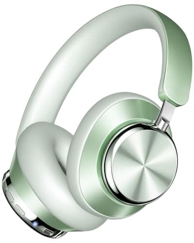 Wentronic Y03 Bluetooth Headphones Wireless Active Noise Cancelling Over Ear Headphones 48 Hours Playtime 6 EQ Music Mode High Sound Quality Headphones with Soft Ear Cushion - Green