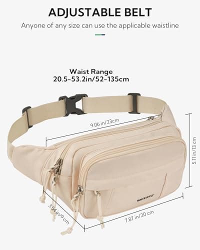 Waterfly Bumbag Large Fanny Pack: Multi-Pockets Bum Bags for Men Women — view 5