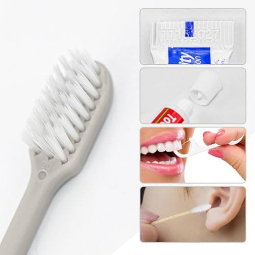 Disposable Toothbrush and Toothpaste Travel Set with Hotel Vanity Kit - Individually Packaged for Hotel, Home, Camping, Travel (30-Pack) — view 4