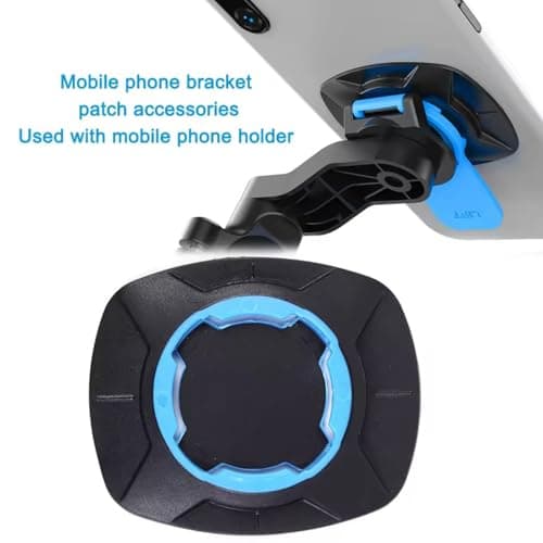 BKCREATIONS Universal Adapter for Motorcycle and Bike Mount – Quick Attachment Compatible with Quad Lock System – Adhesive for Smartphone and Case, Black — view 3