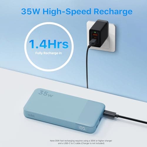 NOBIS Portable Charger 35W 10000mAh Power Bank Fast Charging — view 3