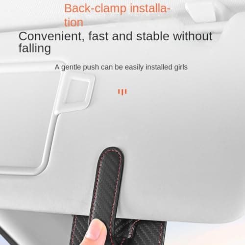 Visor Clip Photo Frame | Car Sun Visor Holder | PU Leather Display — view 5