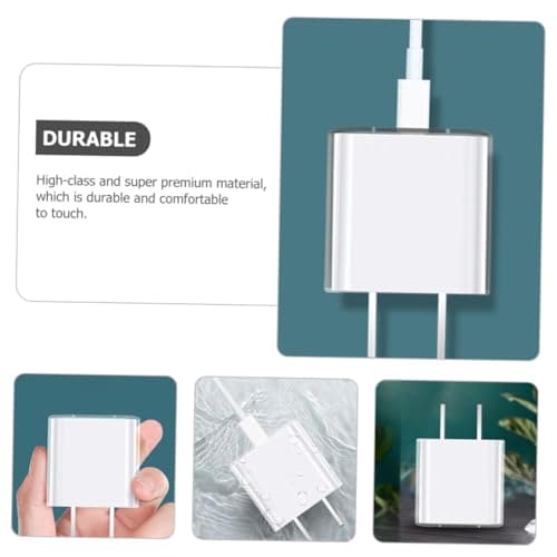 DECOMELODY 2pcs Tpu Power Adapter Protective Cover for Breathable Scratch-resistant Charging Case with Impact Protection Lightweight Transparent Shell — view 6
