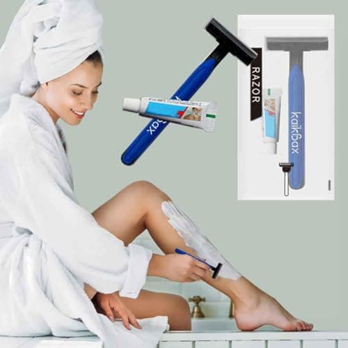 10Pack Individually Wrapped Travel Disposable Razors Kit With Shave Cream; Hotel Guest Private Care Manual Razor Toiletries Amenities;Multipurpose Bulk Shaving Razor Set for Home Hotel Travel — view 4