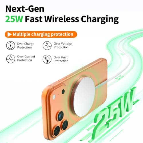 25W Wireless Charger for MagSafe Only for iPhone 17/16/15/14/13/12 — view 3