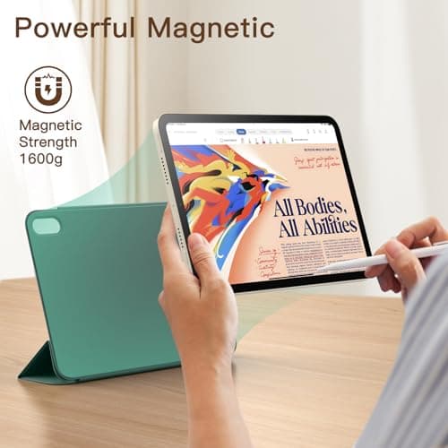 JETech Magnetic Case for iPad mini A17 Pro/6th Gen (2024/2021), Misty Green — view 3
