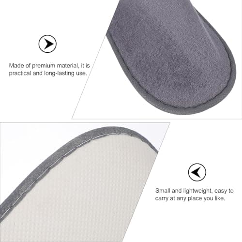 jojofuny 8 Pairs Foldable House Slippers for Travel and Salon Use — view 6