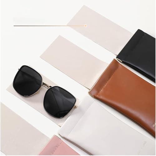 Ousuwo Pack of 4 Automatic Closure Storage Bag, Makeup Organiser Pouch for Sunglasses, Lipstick, Cosmetics & Small Accessories, Portable Travel Bag for Earphones & Cables — view 3