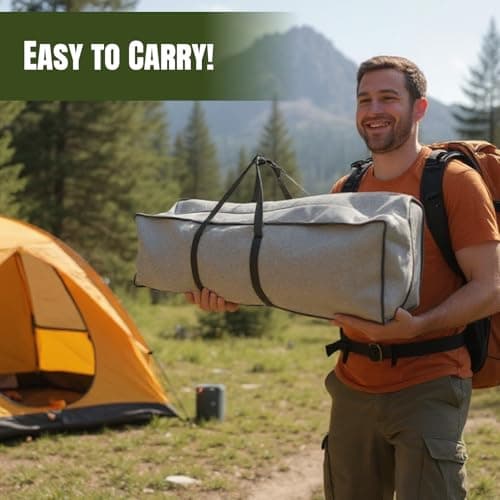 F Fityle Canopy Pole Bag Tripod Carrier Portable Heavy Duty Duffle Bag Tent Storage Pouch Waterproof Tent Pole Bags Replacement Rod Bags for Camping Travel Home Outdoor Activities,120 * 15cm — view 5