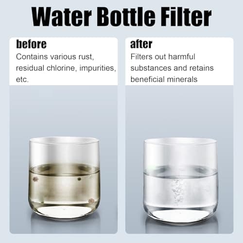 4 Pack Micro Disc Water Filter Discs for Brita Fill and Go Bottles Carafes, Mini Water Filter Replacement, Reduce Microparticles and Other Impurities — view 5