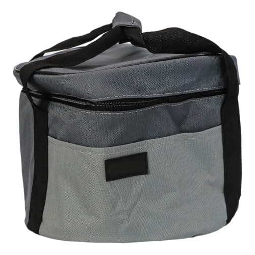 Spacious for camp Kitchen Organizer Bag 14 Litre Portable Cooking Mess Kit Carrier with Soft Lining for Backpacking - Mud(Gray) — view 3