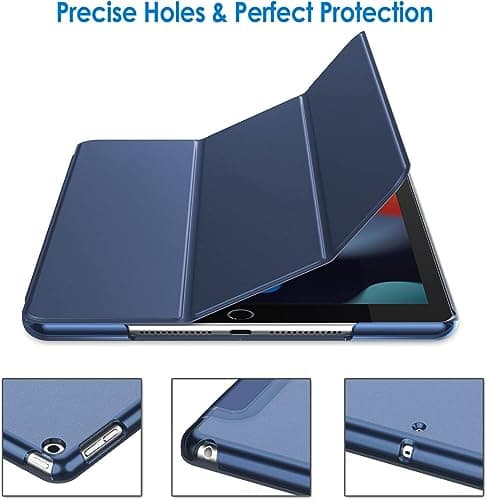 For Apple iPad 10.2 inch 9th/ 8th/ 7th Generation, Smart Magnetic Stand Case, Leather Cover with Magnetic Closure, Anti-Scratch and Lightweight Case (2021/2020/2019) (Blue) — view 2