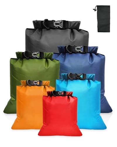 Victoper Waterproof Dry Bag Set 6 Pcs, Large Capacity Ripstop Dry Bag Waterproof in 8L 5L 3.5L 3L 2.5L 1.5L Organizer Storage Bags for Outdoor Hiking Camping Fishing Cycling (Multicolor) (Dry Bag-11)
