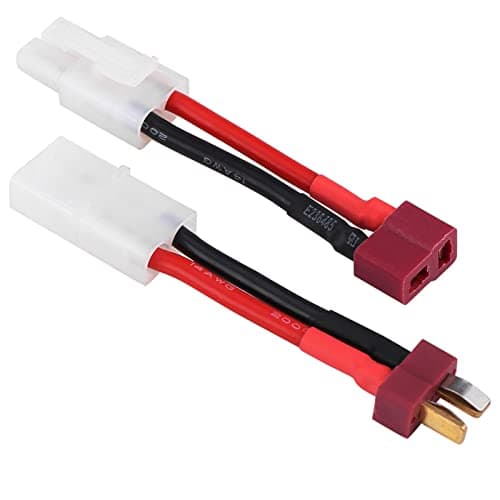 Deans To Tamiya Adapter Silicone 2Pcs Set T Plug Female Male To Tamiya Male Female Adapter Cable 14 Awg Wire Rc Sory
