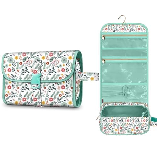 FINPAC Portable Toiletry Travel Wash Bag, Large Hanging Makeup Organiser