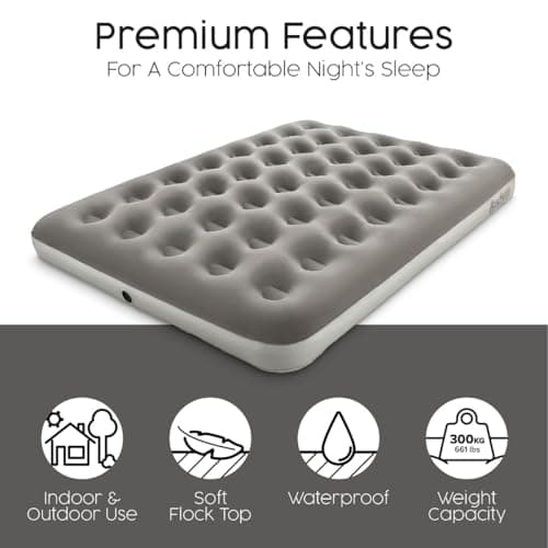 Bestway Premium Camping Double Airbed with Cordless Battery Pump — view 4