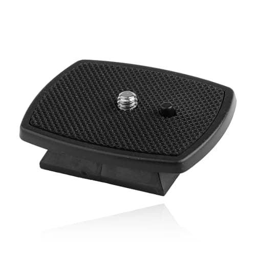 Hopzab Camera Quick Release Plate, Universal Tripod Mount Adapter with 1/4 Inch Screw, Durable Plastic for Easy Camera Attachment, 4.3x4.3cm